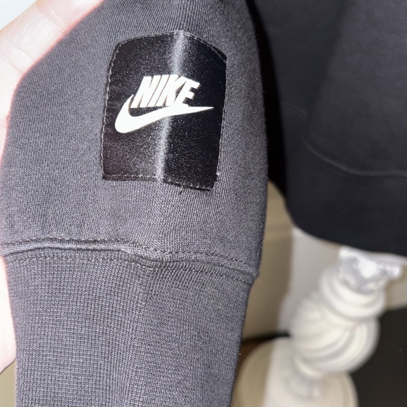 Nike Just Do It stitched hoodie new tags men large black - Picture 6 of 7